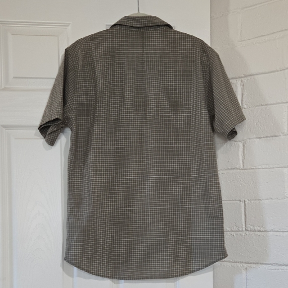 lululemon athletica Men's Gray Checkered Button Down Shirt Size Large - Picture 5 of 5